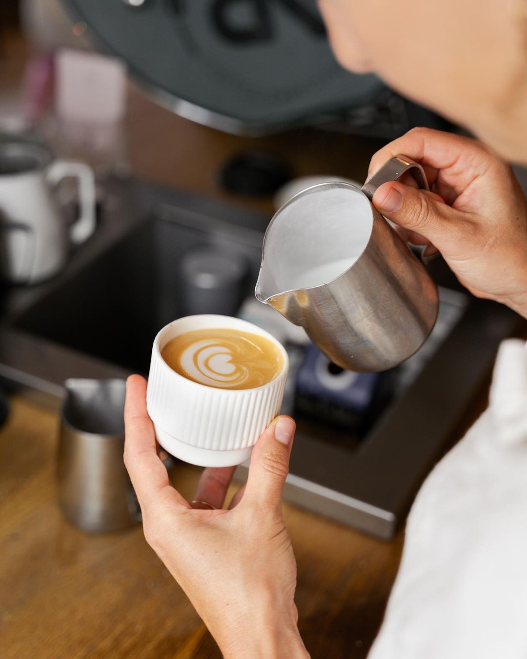 Cappuccino mug Column | white