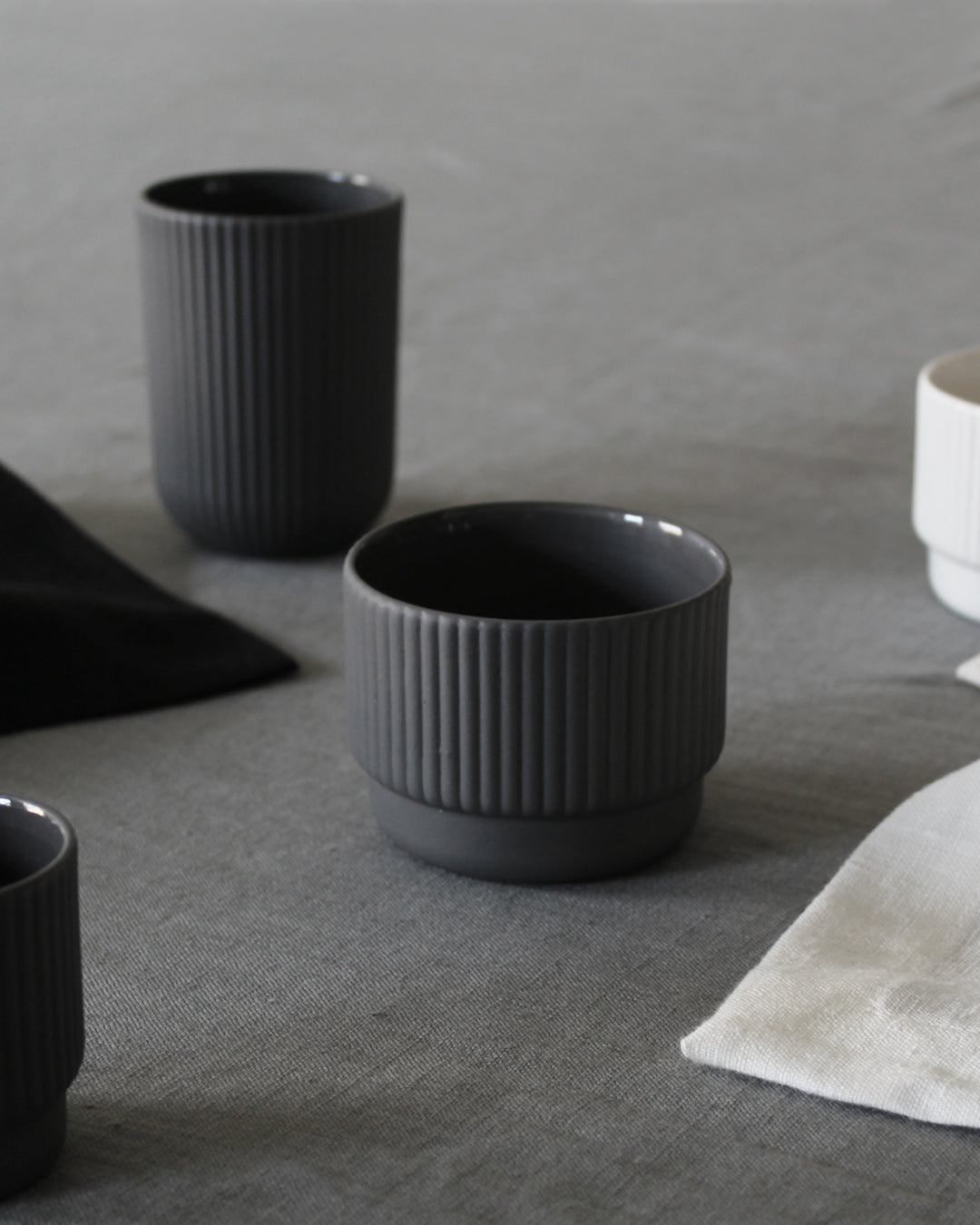 Cappuccino mug Column | dark grey