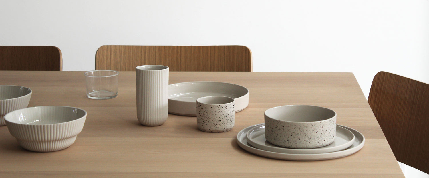 Archive Studio ceramic tableware collection featuring minimalist plates, bowls and mugs