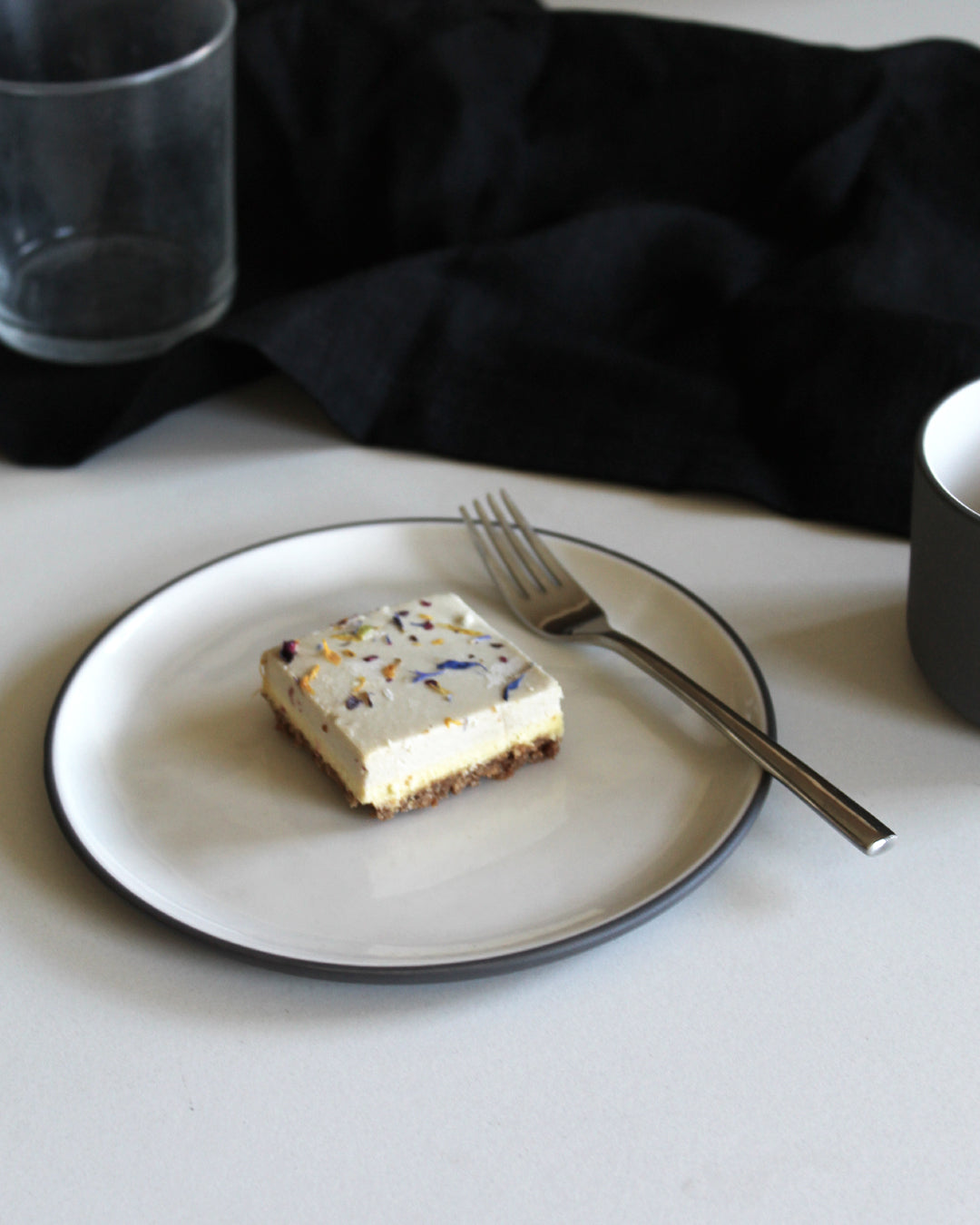 B-keuze - Dessertbord Ø 16,5 cm (4x1) | donkergrijs
