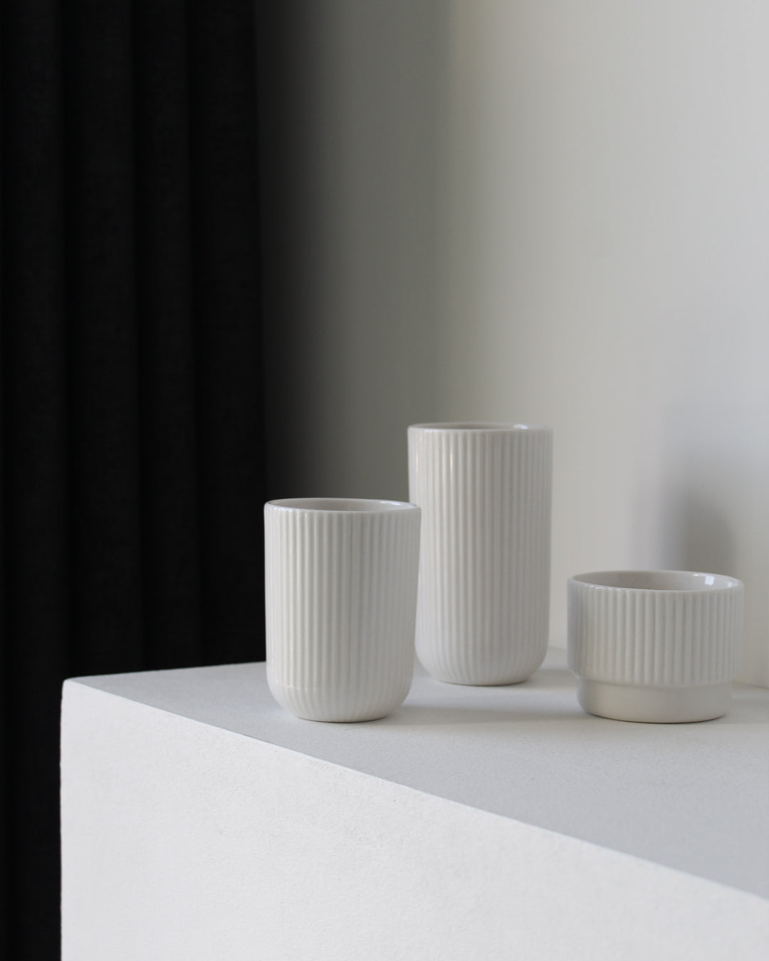 White Coffee mug Column by Archive Studio, modern and timeless design