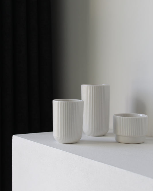 White Coffee mug Column by Archive Studio, modern and timeless design
