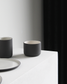 Dark grey and white Cappuccino mug Fundament by Archive Studio, modern and timeless design
