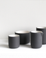 Dark grey and white Espresso cup Fundament by Archive Studio, modern and timeless design