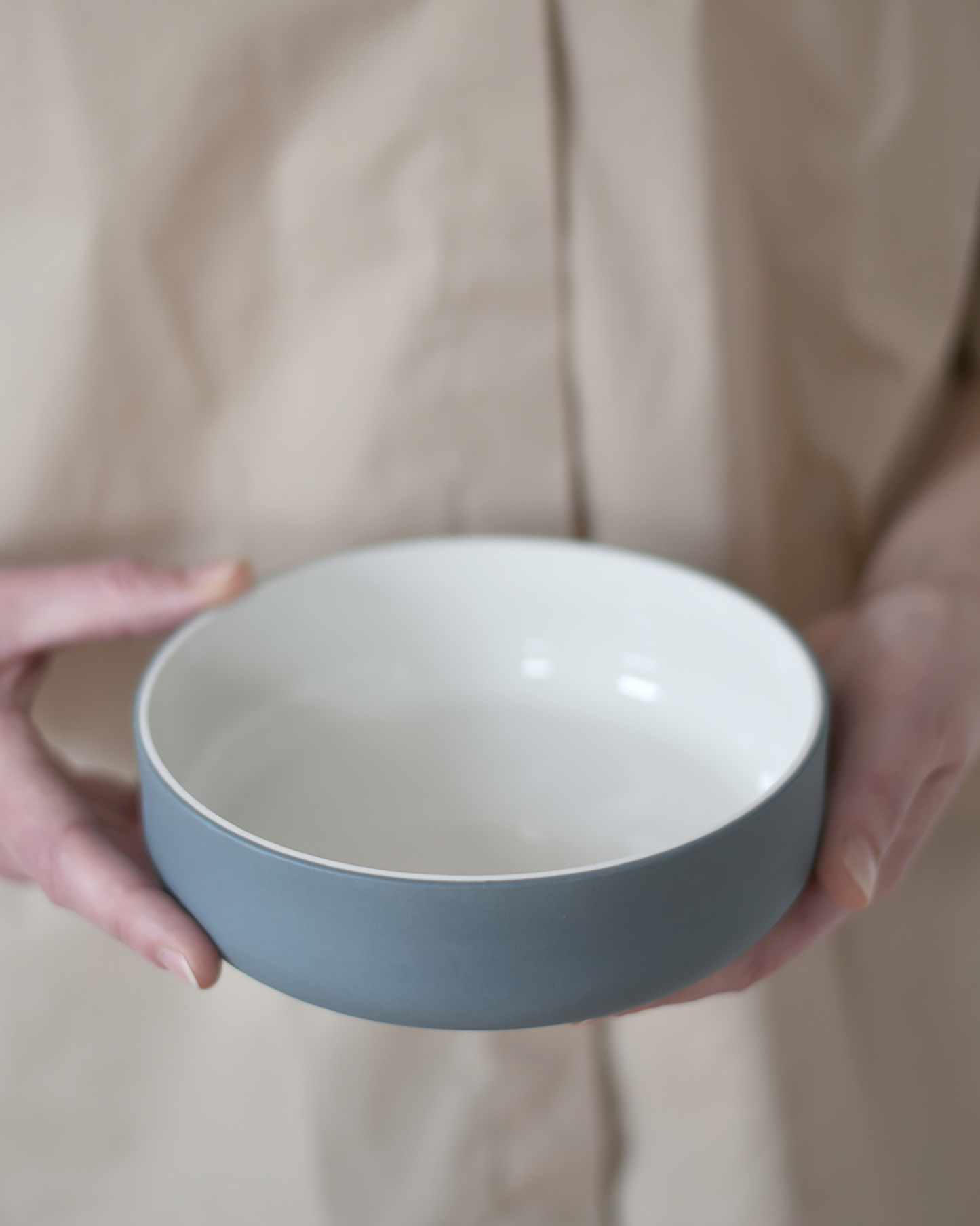 Teal and white bowl by Archive Studio, modern and timeless design