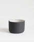 Cappuccino mug Fundament in dark grey and white by Archive Studio with minimalist design