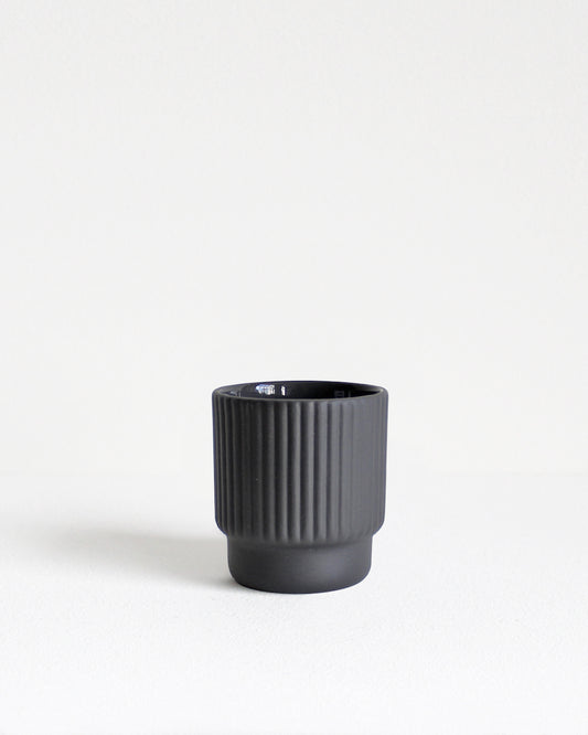 Dark grey Espresso cup Column by Archive Studio with minimalist design