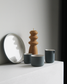 Fundament cappuccino mug in teal and white by Archive Studio, sleek and stylish